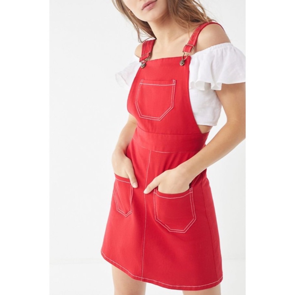 Lykke Wullf Red Anita Overall Dress